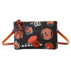 Cincinnati Bengals Dooney & Bourke Top Zip Crossbody Purse