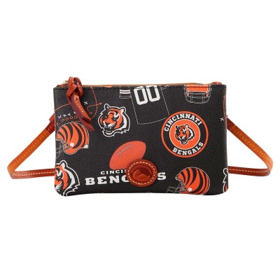Cincinnati Bengals Dooney & Bourke Top Zip Crossbody Purse