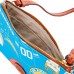 Los Angeles Chargers Dooney & Bourke Top Zip Crossbody Purse