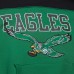 Толстовка Philadelphia Eagles Mitchell & Ness  Off Field Vintage Logo Short Sleeve - Kelly Green
