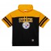 Толстовка Pittsburgh Steelers Mitchell & Ness  Off Field Vintage Logo Short Sleeve - Black