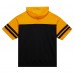 Толстовка Pittsburgh Steelers Mitchell & Ness  Off Field Vintage Logo Short Sleeve - Black