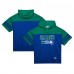 Толстовка Seattle Seahawks Mitchell & Ness  Off Field Vintage Logo Short Sleeve - Royal