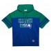 Толстовка Seattle Seahawks Mitchell & Ness  Off Field Vintage Logo Short Sleeve - Royal