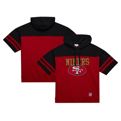 Толстовка San Francisco 49ers Mitchell & Ness  Off Field Vintage Logo Short Sleeve - Scarlet