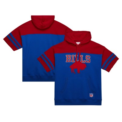 Футболка с капюшоном Buffalo Bills Mitchell & Ness Royal Off Field Vintage Logo