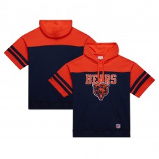 Футболка с капюшоном Chicago Bears Mitchell & Ness  Off Field Vintage Logo - Navy