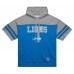 Толстовка Detroit Lions Mitchell & Ness  Off Field Vintage Logo Short Sleeve - Blue