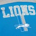 Толстовка Detroit Lions Mitchell & Ness  Off Field Vintage Logo Short Sleeve - Blue