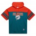 Толстовка Miami Dolphins Mitchell & Ness  Off Field Vintage Logo Short Sleeve - Aqua