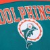 Толстовка Miami Dolphins Mitchell & Ness  Off Field Vintage Logo Short Sleeve - Aqua