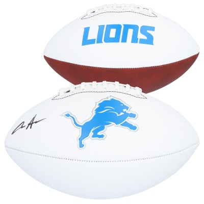Aidan Hutchinson Detroit Lions Autographed Fanatics Authentic Franklin White Panel Football