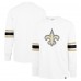 Футболка с длинным рукавом New Orleans Saints 47 Gridiron Premier Brex - White Футболка с длинным рукавом New Orleans Saints 47 Gridiron Premier Brex - White