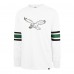 Футболка с длинным рукавом Philadelphia Eagles 47 Gridiron Throwback Premier Brex - White