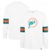 Miami Dolphins 47 White Gridiron Throwback Premier Brex Long Sleeve T-Shirt