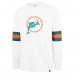 Miami Dolphins 47 White Gridiron Throwback Premier Brex Long Sleeve T-Shirt