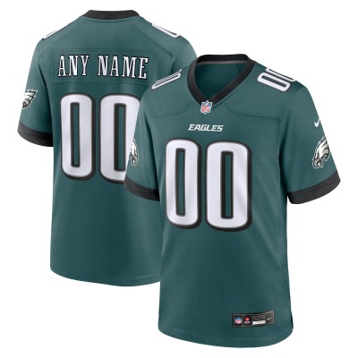 Именная игровая джерси Philadelphia Eagles Nike Game - Midnight Green