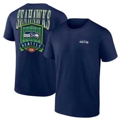 Seattle Seahawks College Navy Full Range T-Shirt