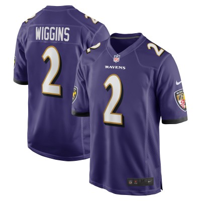 Игровая джерси Nate Wiggins Baltimore Ravens Nike 2024 NFL Draft First Round Pick Player Game - Purple