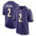 Игровая джерси Nate Wiggins Baltimore Ravens Nike 2024 NFL Draft First Round Pick Player Game - Purple