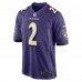 Игровая джерси Nate Wiggins Baltimore Ravens Nike 2024 NFL Draft First Round Pick Player Game - Purple