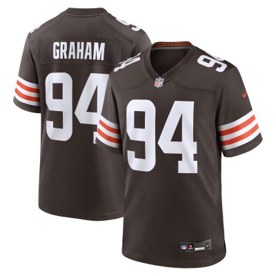 Игровая джерси Cleveland Browns Mason Graham Nike Brown 2025 NFL Draft First Round Pick Game