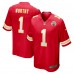 Игровая джерси Xavier Worthy Kansas City Chiefs Nike 2024 NFL Draft First Round Pick Player Game - Red