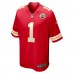 Игровая джерси Xavier Worthy Kansas City Chiefs Nike 2024 NFL Draft First Round Pick Player Game - Red