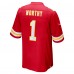 Игровая джерси Xavier Worthy Kansas City Chiefs Nike 2024 NFL Draft First Round Pick Player Game - Red