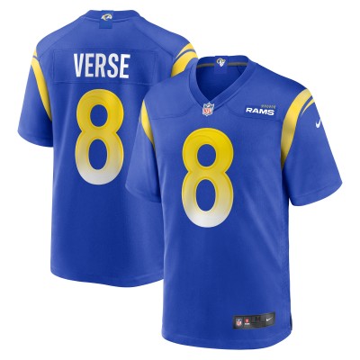 Игровая джерси Jared Verse Los Angeles Rams Nike 2024 NFL Draft First Round Pick Player Game - Royal