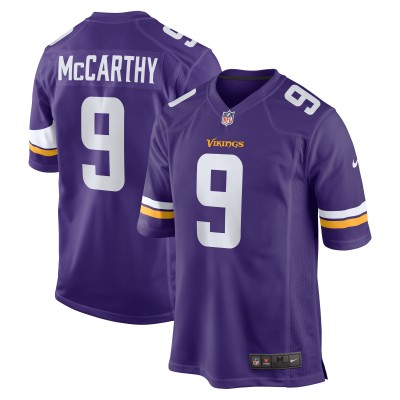 Игровая джерси J.J. McCarthy Minnesota Vikings Nike 2024 NFL Draft First Round Pick Player Game - Purple