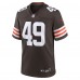 Игровая джерси Cleveland Browns Carson Schwesinger Nike Brown 2025 NFL Draft Game