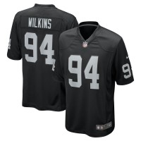 Las Vegas Raiders Christian Wilkins Nike Black Team Game Jersey