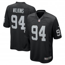 Las Vegas Raiders Christian Wilkins Nike Black Team Game Jersey