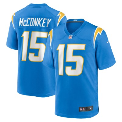 Игровая джерси Ladd McConkey Los Angeles Chargers Nike 2024 NFL Draft Player Game - Powder Blue