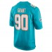 Игровая джерси Miami Dolphins Kenneth Grant Nike Aqua 2025 NFL Draft First Round Pick Game