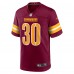 Игровая джерси Austin Ekeler Washington Commanders Nike Game Player - Burgundy