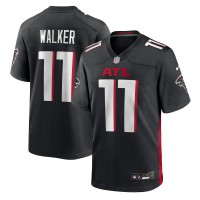 Игровая джерси Atlanta Falcons Jalon Walker Nike Black 2025 NFL Draft First Round Pick Game