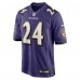 Игровая джерси Baltimore Ravens Malaki Starks Nike Purple 2025 NFL Draft First Round Pick Game