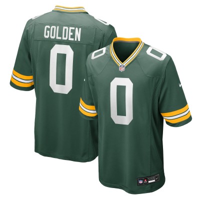 Игровая джерси Green Bay Packers Matthew Golden Nike Green 2025 NFL Draft First Round Pick Game