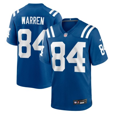 Indianapolis Colts Tyler Warren Nike Royal 2025 NFL Draft First Round Pick Game Jersey