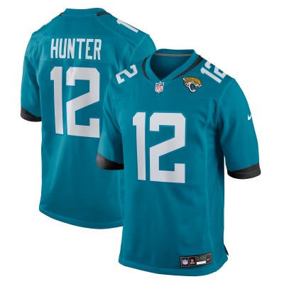 Jacksonville Jaguars Travis Hunter Nike Teal 2025 NFL Draft First Round Pick Game Jersey