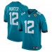 Jacksonville Jaguars Travis Hunter Nike Teal 2025 NFL Draft First Round Pick Game Jersey
