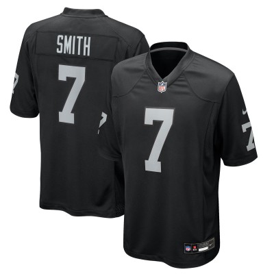 Джерси Las Vegas Raiders Geno Smith Nike Black Game Player