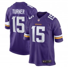 Игровая джерси Dallas Turner Minnesota Vikings Nike 2024 NFL Draft First Round Pick Player Game - Purple