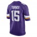 Игровая джерси Dallas Turner Minnesota Vikings Nike 2024 NFL Draft First Round Pick Player Game - Purple