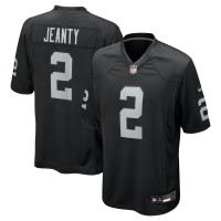 Las Vegas Raiders Ashton Jeanty Nike Black 2025 NFL Draft First Round Pick Game Jersey