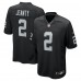 Las Vegas Raiders Ashton Jeanty Nike Black 2025 NFL Draft First Round Pick Game Jersey