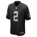 Las Vegas Raiders Ashton Jeanty Nike Black 2025 NFL Draft First Round Pick Game Jersey