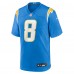 Los Angeles Chargers Omarion Hampton Nike Powder Blue 2025 NFL Draft First Round Pick Game Jersey